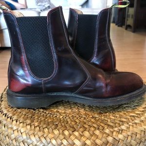Dr Martens Flora Burgundy Chelsea Boot